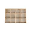 Divider Jewelry Display Tray Solid Wood Ring Earring Holder Case Necklace Storage Box  Watch