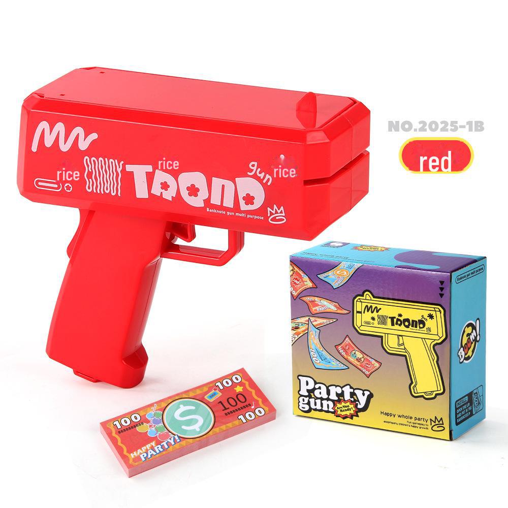 Уникальная игрушка-денежный пистолет для вечеринок и свадеб - стреляет купюрами долларов США