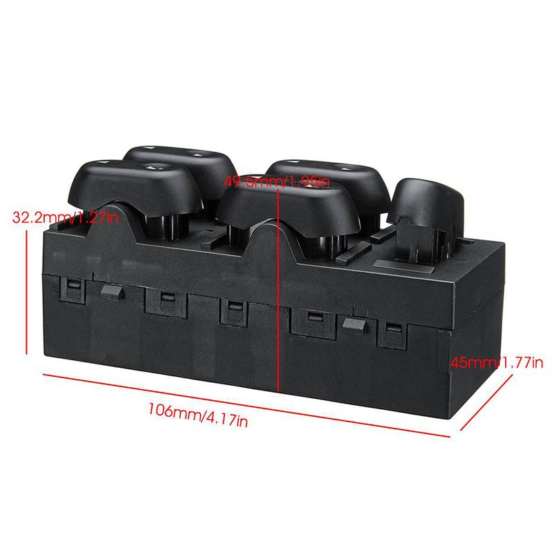 5L1Z14529AA Power Window Switch Regulator Button for Ford F150 Crown Victoria Expedition Mercury Grand Marquis Lincoln Mark LT
