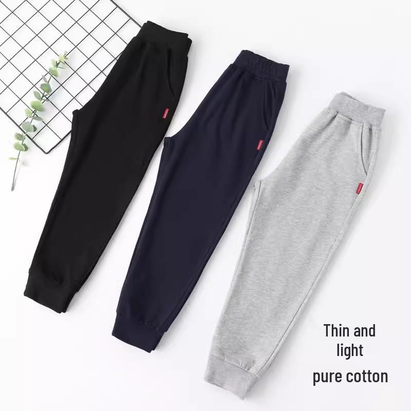 Thickened Velvet Children's Sweatpants: Boys' Sports & Girls' Cotton Trousers for Autumn/Winter, Sizes for Middle & Large Kids