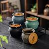 Керамическая пепельница в китайском стиле с крышкой для дома и офиса