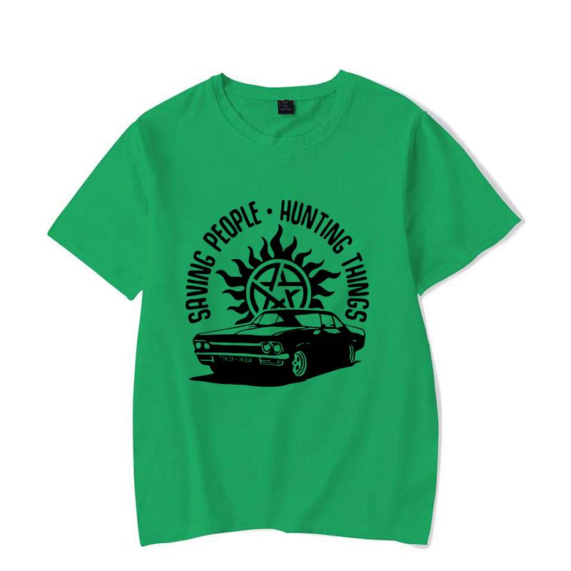 Забавная футболка с принтом «Сверхъестественное» женская мужская повседневная футболка с личностью унисекс летняя футболка с надписью топы