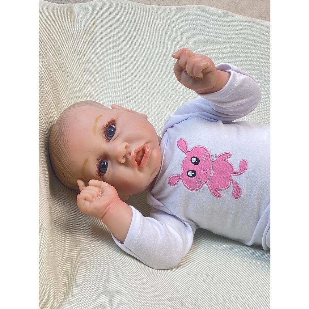 Кукла Reborn для новорожденных Sebby, макияж, ручная работа, 3D кожа, многослойная живопись, Коллекционная художественная кукла для подарка