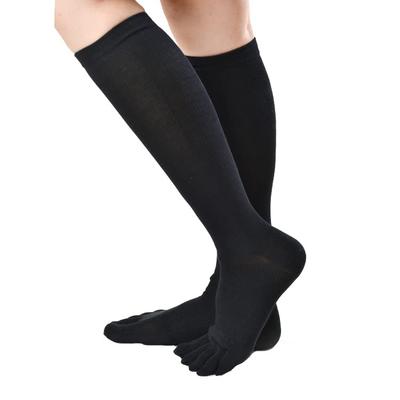 Сделано в Японии Компрессионные гольфы до колена Размеры Черные Пятипалые (Все сезоны) 23см-25см 1890-04