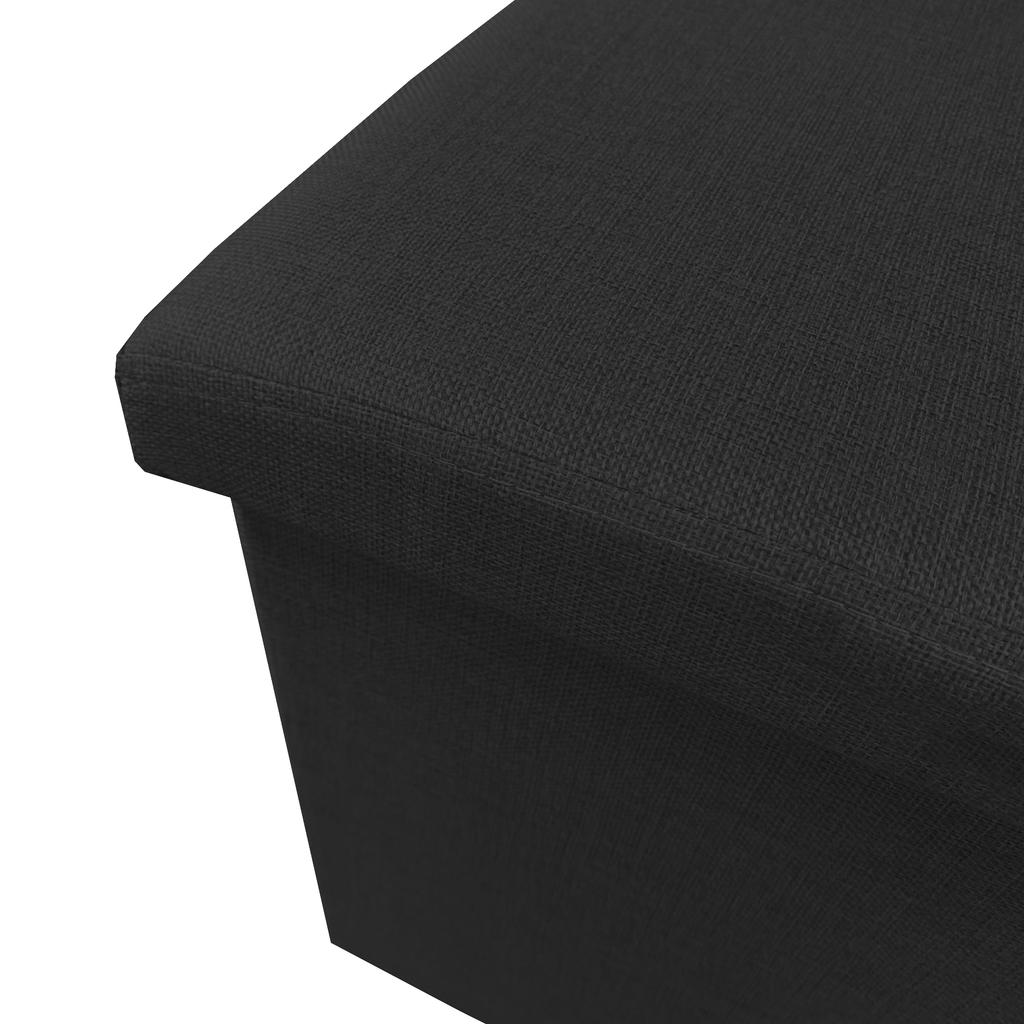 Puff Ottoman Almacenaje Rectangular Tela Plegable 76x38x38cm | Nyana Home | Estilo Otomano | Tela Resistente inferior