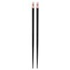 1 Pair of Japanese Style Sakura Pattern Reusable Durable Wooden Chopsticks (Pink)