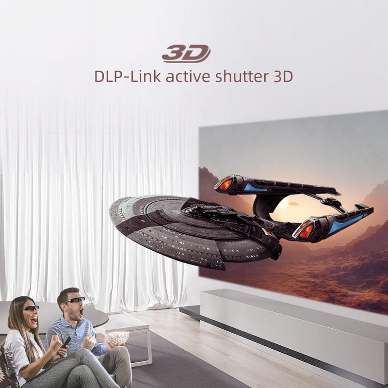 BYINTEK GL1800 3D Glass for DLP 3D Projector UFO P19 P20 U30 U70 U50 U90 R17 R19 R20 DLP-Link Active Shutter Real 3D Shocking