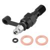 Banjo Bolt Single 1.25-Qiilu M10x1.25mm Nipple Banjo Bolt + Dust Cap Motorcycle Brake Master