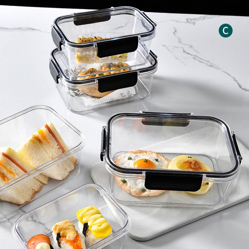 Контейнер для хранения продуктов Fresh, Коробка для хранения в холодильнике Прозрачная герметичная прямоугольная коробка для сохранения свежести Еда Овощи Фрукты Ланч-бокс