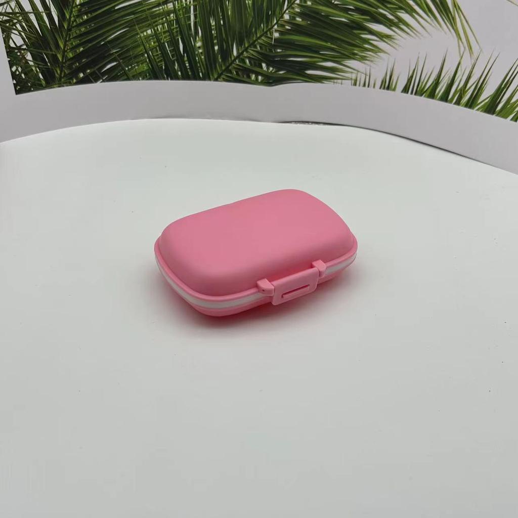 Портативный органайзер для таблеток с 8 отделениями из пшеничной соломы - Влагозащищенный еженедельный контейнер для лекарств