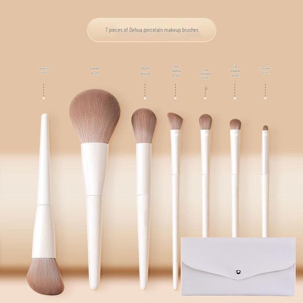 Набор из 12 кистей для макияжа для начинающих: Кисти с мягкой щетиной для теней, румян, пудры и контуринга