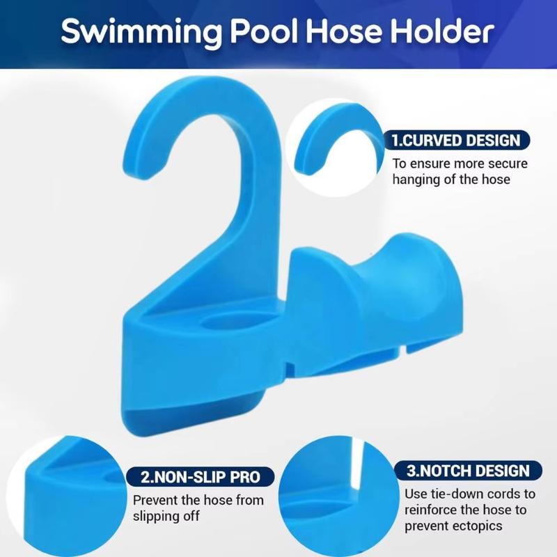 Pool Pipe Holders Easy To Clean Non-slip Leak Proof Tube Hangers for Indoor Outdoor Garden Pool Maintenance