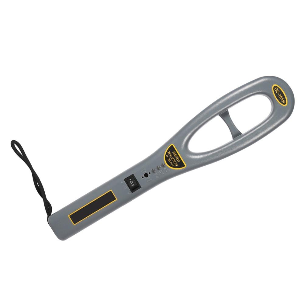 Plastic Handheld Metal Detector Grey Metal Scanner Detector Reliable Anti-Theft Equipment