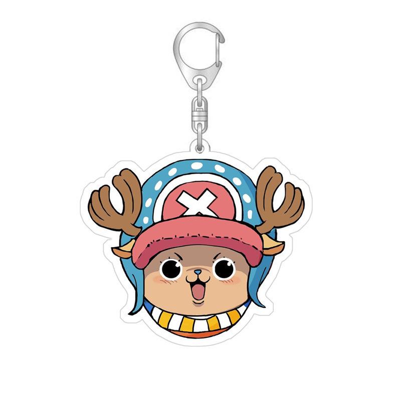 Акриловый брелок для One Piece Monkey D. Луффи Фрэнки Трафальгар Ло Бепо Нико Робин Акриловый брелок-пряжка Аниме Периферийный кулон