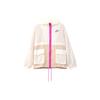 Logo Hooded Zip-Up Woven Outdoor Windbreaker Jacket Women Jackets Pink CJ2295-110