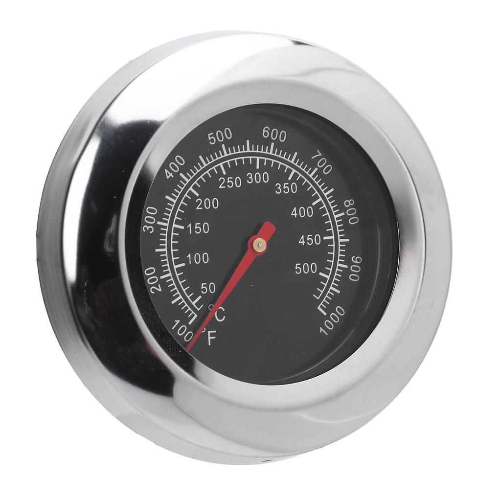 Термометр для барбекю из нержавеющей стали с циферблатом 76 мм, резьбой M10 и барашковой гайкой, духовка