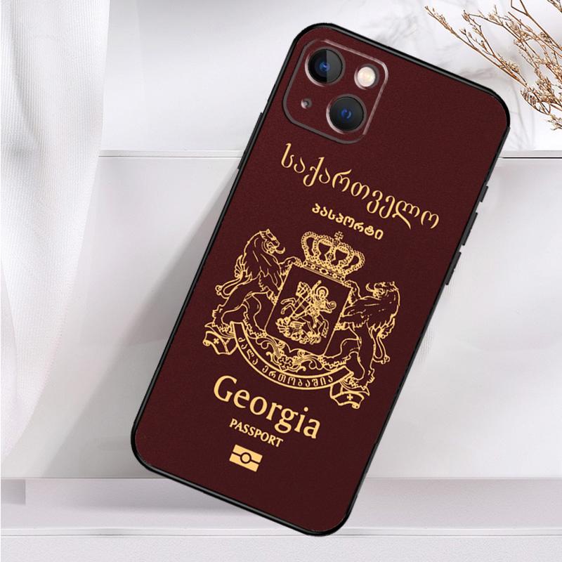Чехол Georgia Grunge Flag для iPhone 14 16 15 Pro Max 11 12 13 Mini 7 8 Plus X XR XS MAX, мягкий противоударный чехол