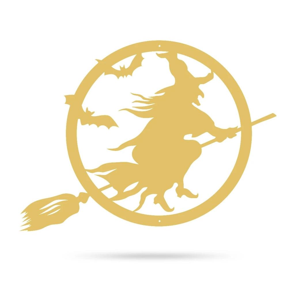 Металлическая Ведьма Счастливый Хэллоуин Декор Железная Ведьма Дверная Вешалка Металлическая Черная Ведьма Дверной Декор Домашние Украшения на Хэллоуин