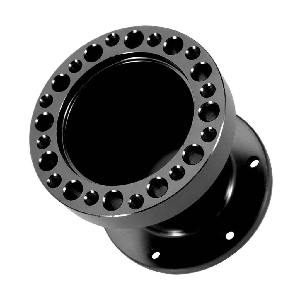 3-дюймовая универсальная автомобильная ступица рулевого колеса алюминиевая проставка комплект адаптеров ступицы рулевого колеса (черный)