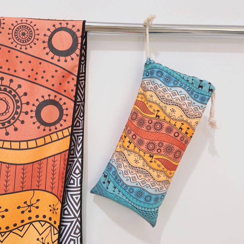 2025 Пляжное полотенце на шнурке и быстросохнущая сумка для банного полотенца