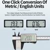 Plastic Digital Caliper Large LCD Screen Electronic Handle Vernier Measuring Piston Tool Micrometer Ruler Pachometer Gauge 150