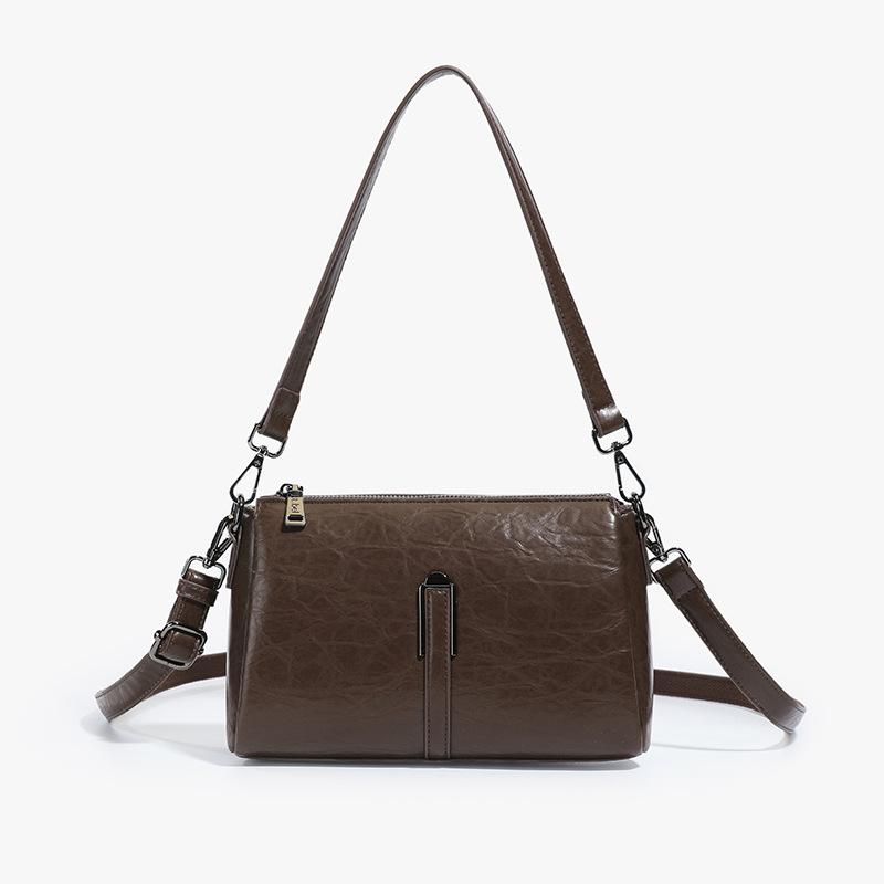 Премиальный ретро маленькая сумка женская 2025 новая мода универсальная сумка-мессенджер сумка на плечо для通勤 сумка подмышку маленькая сумка