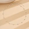 Heart-Shaped Beads Necklace Women's Chunky Chain Link Choker Heart Alloy Jewelry for Girls Daily Wear Parties