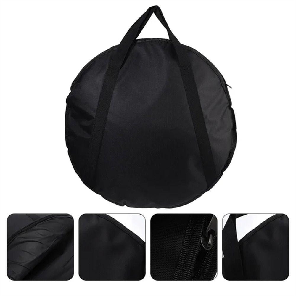 Double- Layer Cymbal Bag Carry Handle Cymbal Gig Bag Cymbal Storage Case Travel Container