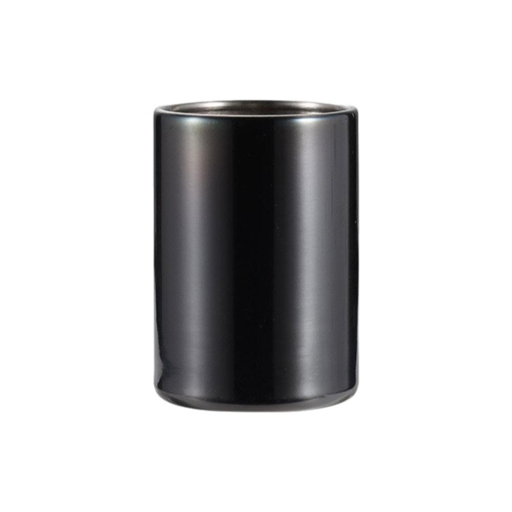 Cylinder Fruit Fork Holder Stainless Steel Mini Metal Box Toothpick Jar Holder  Dining Table