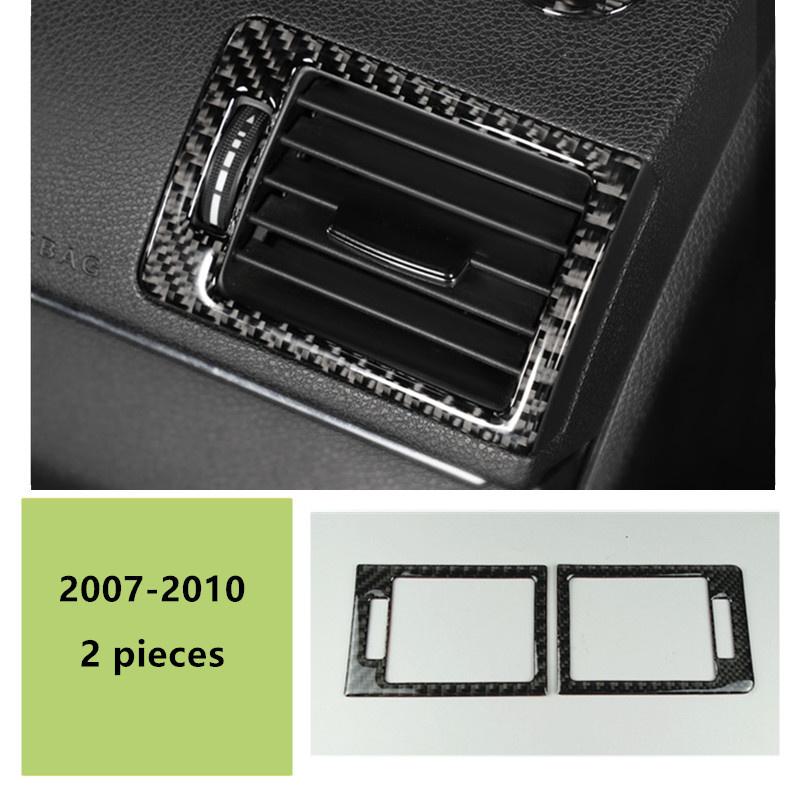 Центральная консоль кондиционера, компакт-диск, накладка на панель, 2 шт. для Mercedes Benz C class W204 C200 C260 C300 C180 2007-10 Carbon