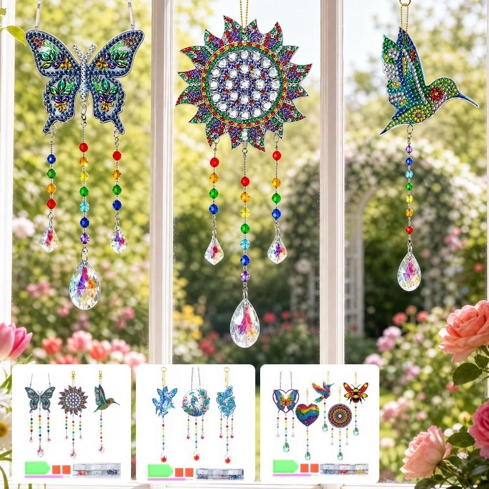 Acrylic DIY Drawing Double Sided DIY Craft Painting Kit Garden Hanging Decor