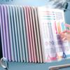 10pcs/set File Clip Holder Macaron Paper Folder Note Organizer Document Folder  School