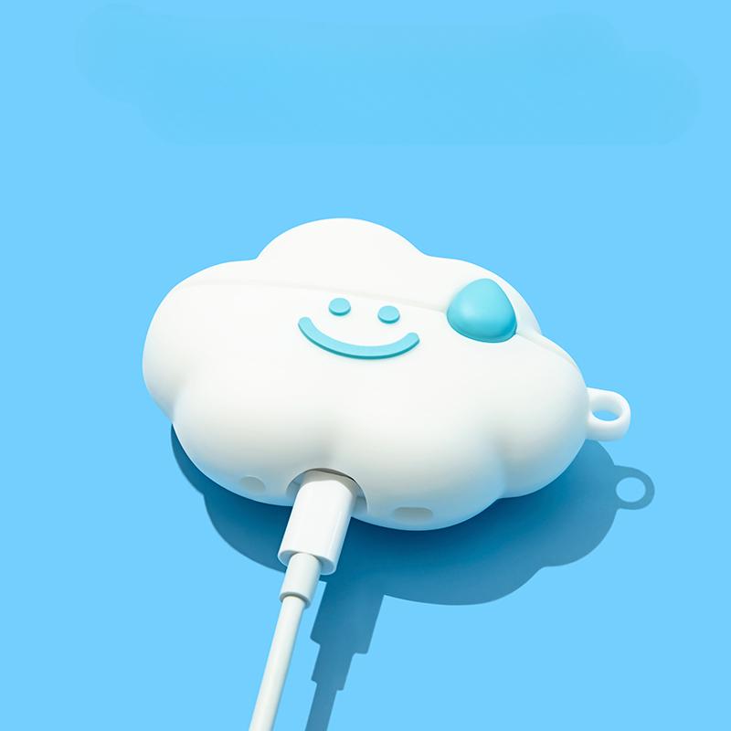 INS Cute Lucky Cloud Soft Clear Earphone Shell для Apple Airpod Pro2 2024 Чехол для Airpod3 2 1 Чехол для наушников с брелком