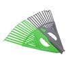 Leaf Rake 24 Tines Detachable Plastic Joinable High Efficiency Garden Rake for Flower Beds Garden