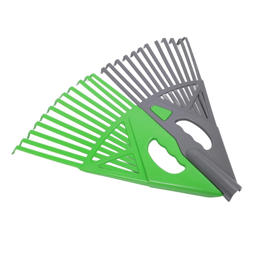 Leaf Rake 24 Tines Detachable Plastic Joinable High Efficiency Garden Rake for Flower Beds Garden