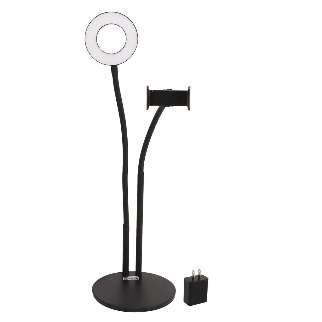 Selfie Ring Ligh Dimmable 3 Color Temperature Desktop LED Circle Light with Stand For Live