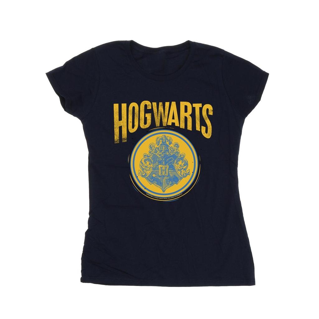 Harry Potter Womens/Ladies Hogwarts Circle Crest Cotton T-Shirt