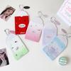 Kawaii Kpop Photocard Holder for 53x85mm PVC Card Protector with Pendant Keychain for Students Girls School Accessories Gift