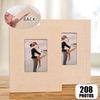 Yousheng Fabric Photo Album with 208 Pockets Slip-in Picture Albums Linen Cover Memory Book with Front Window for Family Anniversary Vacation Wedding
