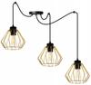 Golden Spider Ceiling Hanging Lamp, Wire Plafon