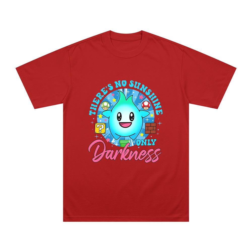 Theres No Sunshine Only Darkness Cartoon Print T Shirts Lumaleees Harajuku Funny Comfortable Tees Women Unisex Pure Cotton Clothes