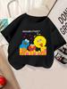 Abby Sesame Street Kids Short Sleeve Tee Summer Cute Cartoon Crewneck Casual 3-14