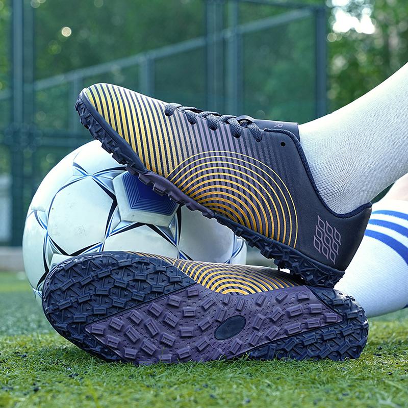 Модные мужские футбольные бутсы TF нескользящие футбольные бутсы для игры на траве тренировочная обувь индивидуальный дизайн удобные кроссовки низкие футбольные бутсы