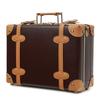 Vintage Cute Overnight Case No Wheels Mini Leather Trunk Suitcase with Shoulder Strap [urecity] & Carry-on