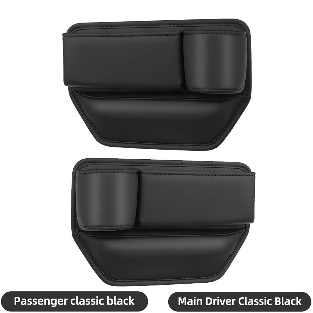 Ящик для хранения в щелях автомобильного сиденья, сумка-держатель для стакана с водой, кожаный универсальный органайзер для заполнения щелей переднего водительского сиденья автомобиля в автомобиле