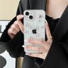 Ins Стиль Маленький Свежий Клей Чехол для Телефона для IPhone16 Стразы для Apple 15 Драгоценные Камни 14 Прозрачный 13 Женские Модели