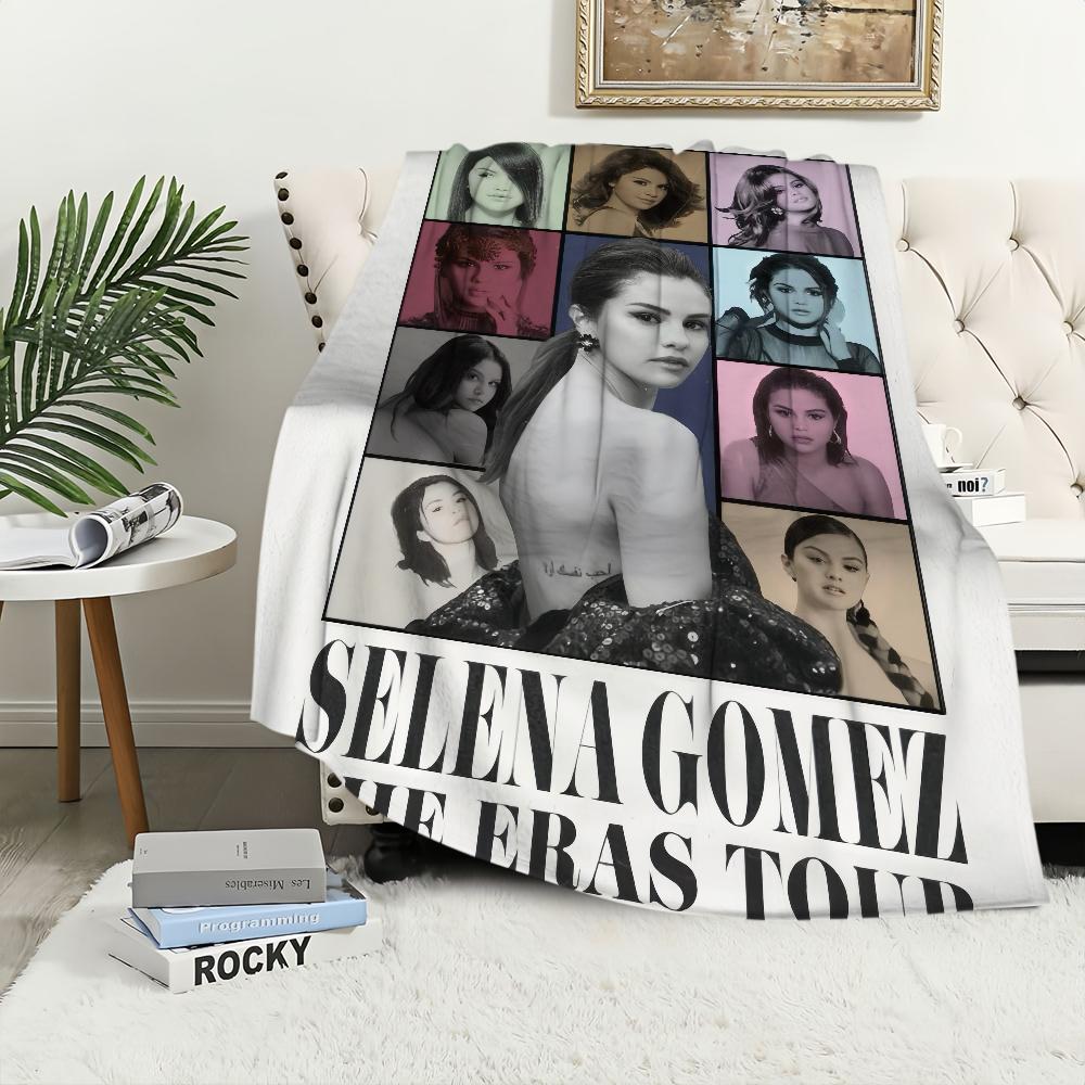Blanket For Soft Throw Blanket for Picnic Bed Sofa Home Selena Bedroom Cozy singer Gomez Warm Comfortable