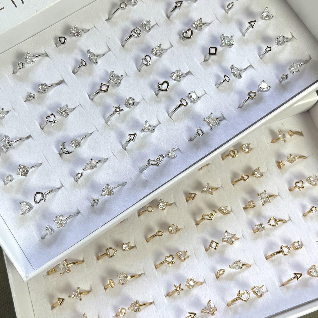 Korean version simple and elegant ring for women, adjustable finger ring jewelry accessory