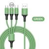 2.4A Max 3 In 1 USB Cable Fast Charging Lightning Cable For iPhone Type C Mobile Phone Charge Cable For Xiaomi Samsung USB Micro
