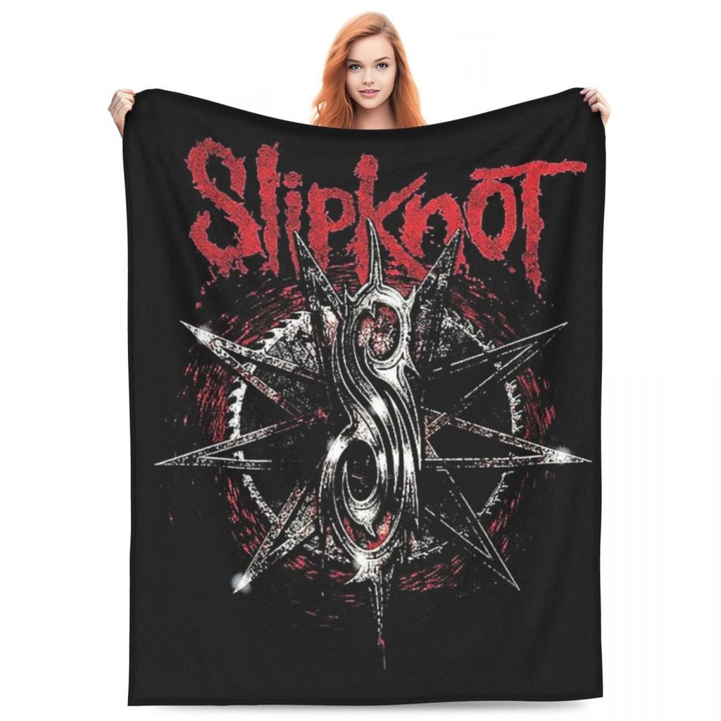 S-Slipknots Тяжелая ментальная музыка Одеяло Фланелевое Диван Теплое Плед Одеяла для Дома Спальни Офиса Покрывала Покрывало Стеганое одеяло